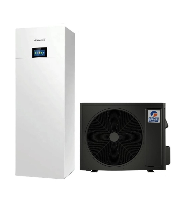 Šilumos siurblys oras-vanduo Gree Versati IV DUO 4.3/4.5kW su integruotu 185l boileriu - nuotrauka 1