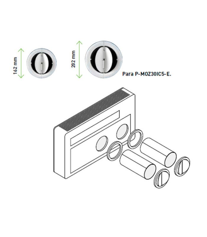 Oro kondicionierius monoblokas (be išorinio bloko) Panasonic RAC Solo 2.0kW P-MOZ20IC5-E 4